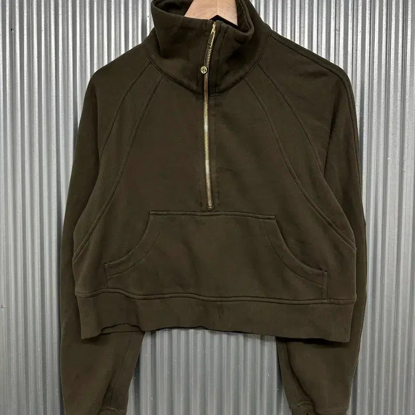 [BUNJANG] Lululemon Half-Zip Cropped Sweatshirt / 룰루레몬(Lululemon) 하프집업 크롭 맨투맨/후드