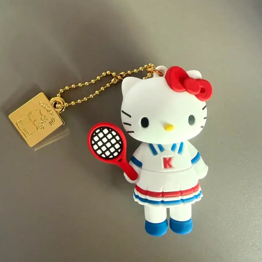 [BUNJANG] Hello Kitty Tennis Racket Charm / 헬로키티 테니스 키링