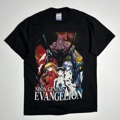 [BUNJANG] Selected USA Evangelion Graphic Short Sleeve T-Shirt L / Selected USA 에반게리온 그래픽 반팔 티셔츠 R1402
