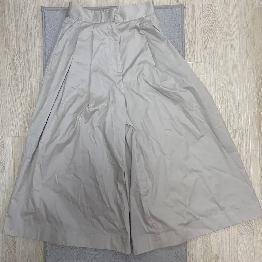 [BUNJANG] COS Beige Cotton Wide Pants / [S급] COS 베이지 코튼 와이드 팬츠