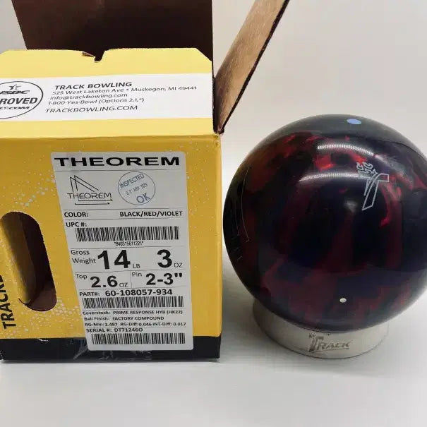 [BUNJANG] Track ؟؟ ؟؟ 14lb Bowling Ball / 트랙 씨어럼 오리지널 14p 14파운드 볼링공 새볼(14p 교환 가능)