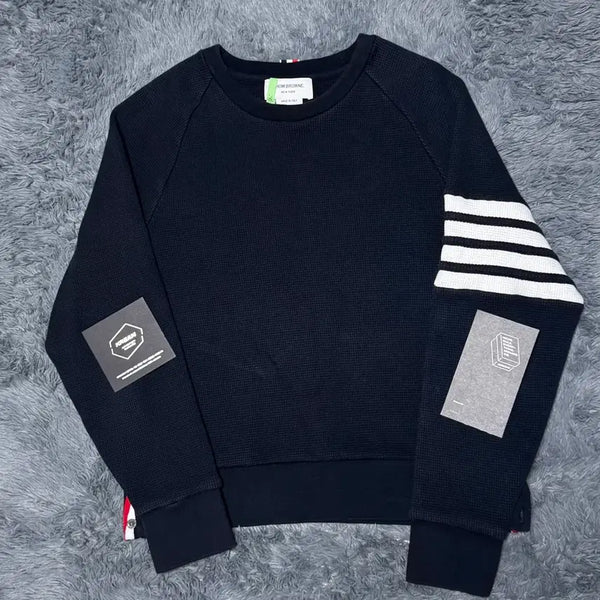 [BUNJANG] Thom Browne 21-22 Navy Waffle Sweatshirt / [21-22년식/3]톰브라운 와플 맨투맨 네이비
