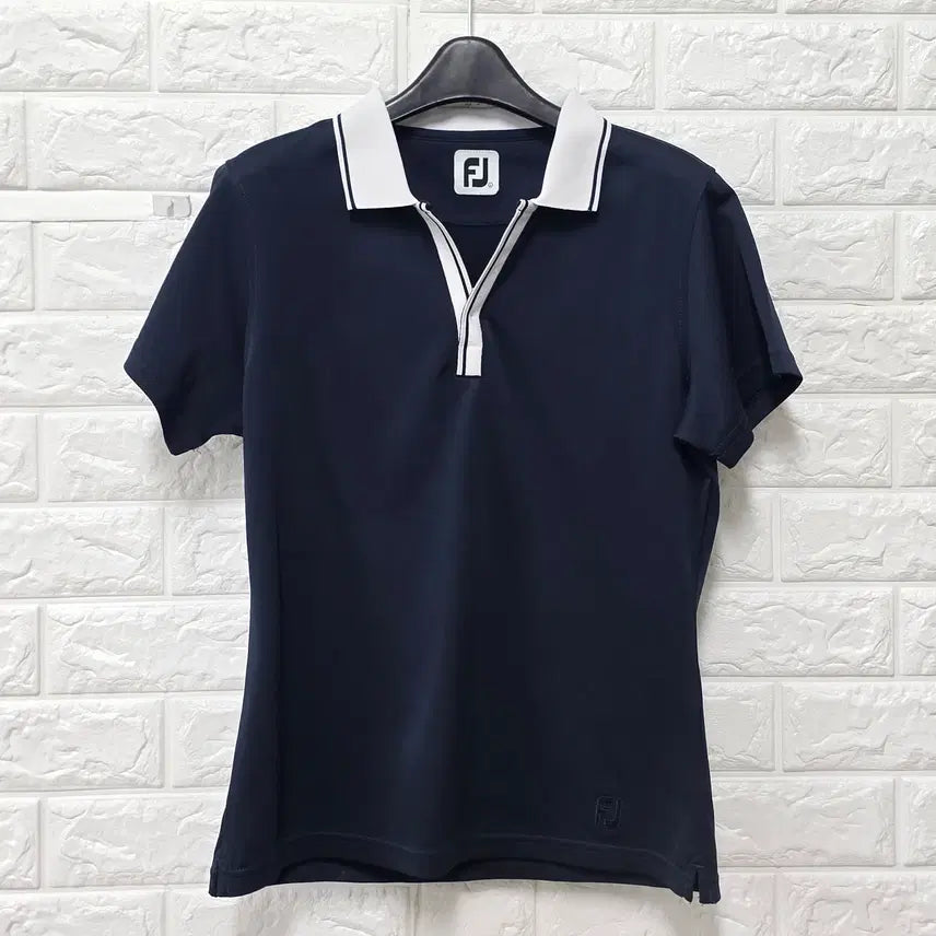 [BUNJANG] Footjoy Golf Navy Short Sleeve T-Shirt / M 풋조이 골프 네이비 반팔 티 E91