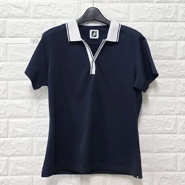 [BUNJANG] Footjoy Golf Navy Short Sleeve T-Shirt / M 풋조이 골프 네이비 반팔 티 E91
