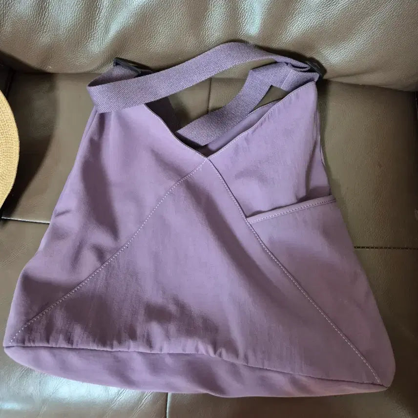 [BUNJANG] Lavender Tote Bag Shoulder Bag / 토트백 라벤더색 숄더백