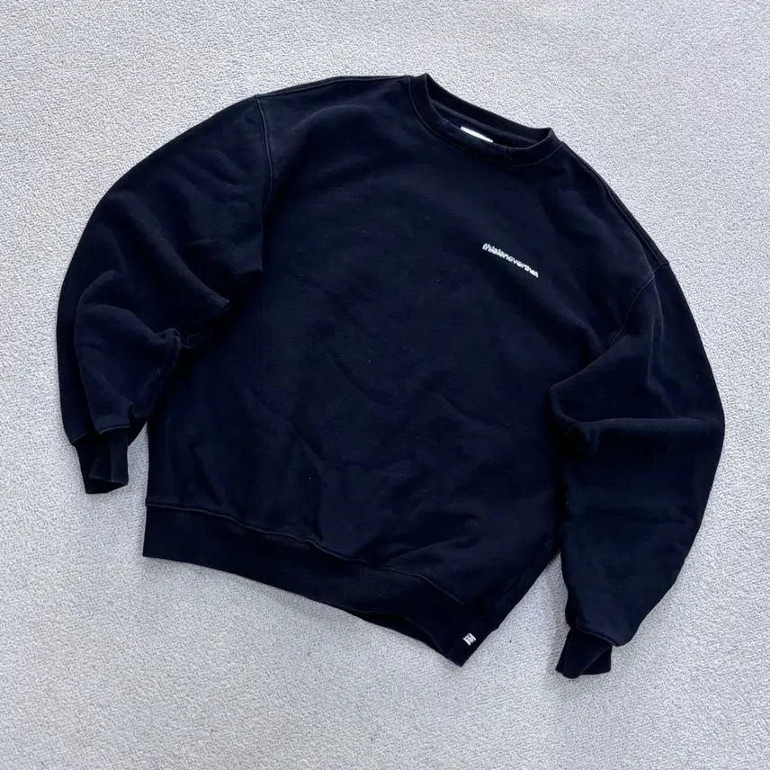 [BUNJANG] Thisisneverthat Men's Black Sweatshirt / M 디스이즈네버댓 남성 블랙 맨투맨 티셔츠 0706E