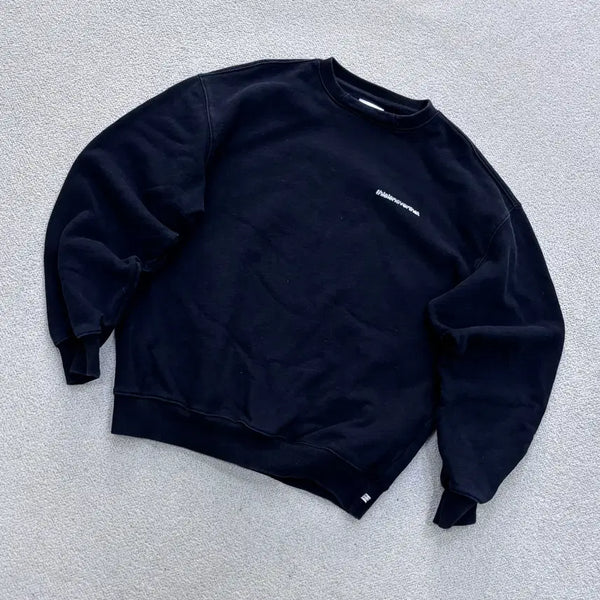 [BUNJANG] Thisisneverthat Men's Black Sweatshirt / M 디스이즈네버댓 남성 블랙 맨투맨 티셔츠 0706E