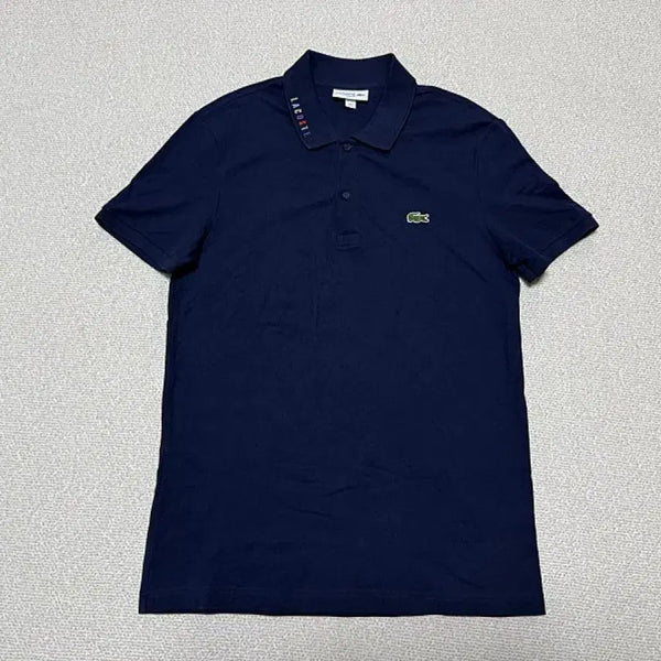 [BUNJANG] Lacoste Men's Short Sleeve Polo T-Shirt Navy Size 95 / 라코스테 반팔 폴로 티셔츠 남성용 95사이즈