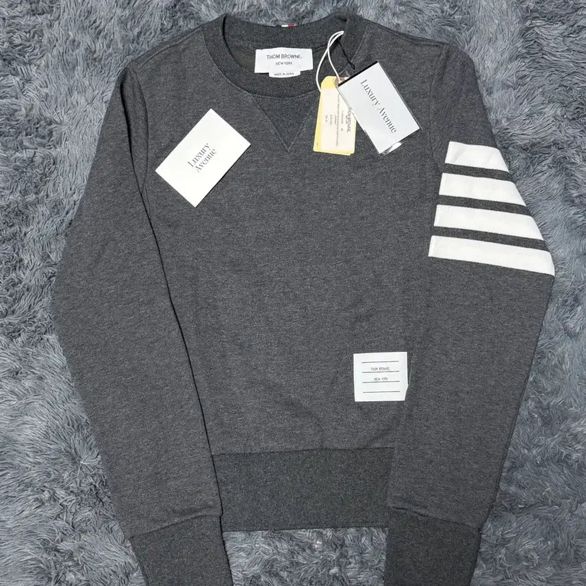 [BUNJANG] Thom Browne Signature Striped Armband Women's Sweatshirt / [새상품/40]톰브라운 사선완장 여성맨투맨