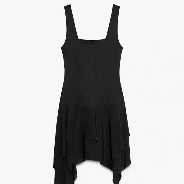 [BUNJANG] ZARA Colorblock Dress Brown / 자라 배색 원피스 브라운