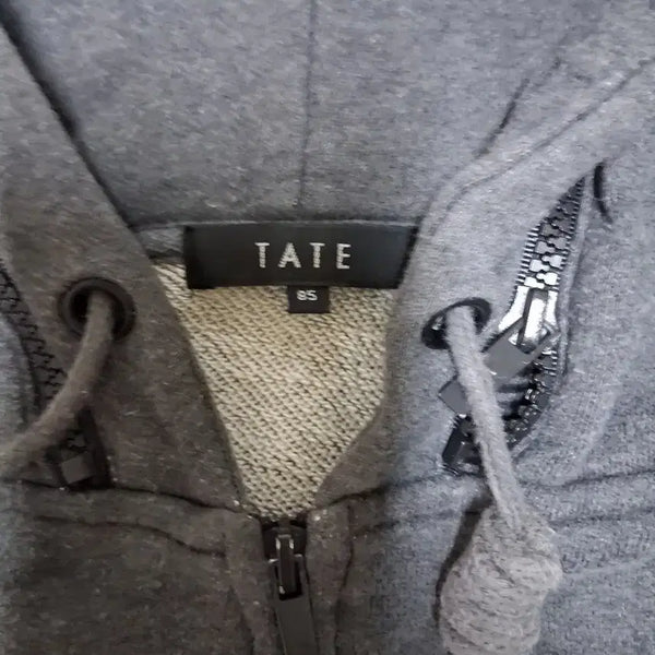 [BUNJANG] Tate Gray Hooded Zip-Up Hoodie / 테이트 후드 집업 그레이