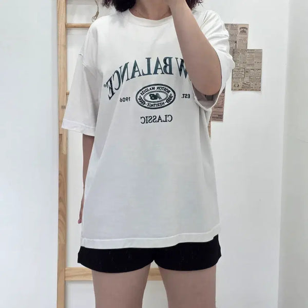 [BUNJANG] New Balance Classic Short Sleeve T-Shirt White (L) / [프립]L/뉴발란스 클래식 반팔 티셔츠 화이트