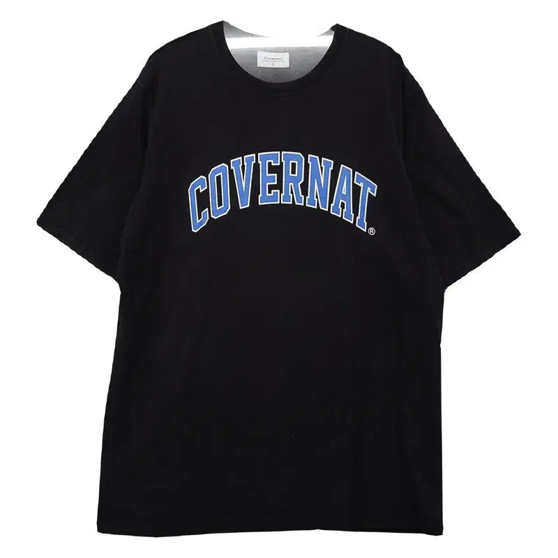 [BUNJANG] Covernat Printing Black T-Shirt L / 커버낫 프린팅 블랙 반팔티 L