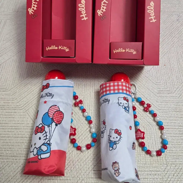 [BUNJANG] Sanrio Genuine Hello Kitty Folding Umbrella / 산리오 정품 키티 우산 새상품 2종