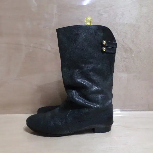 [BUNJANG] GOSE Sheepskin Leather Boots Walker Black / 후루룩구제2 250 고세 소가죽 부츠 워커 블랙 260712