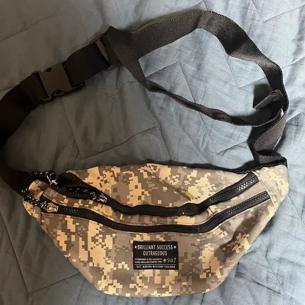 [BUNJANG] Camouflage Waist Bag / 카모플라쥬 힙색