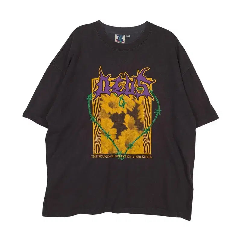 [BUNJANG] Deus Ex Machina Sunflower Graphic T-Shirt XL / 데우스 엑스 마키나 선플라워 그래픽 반팔티 XL