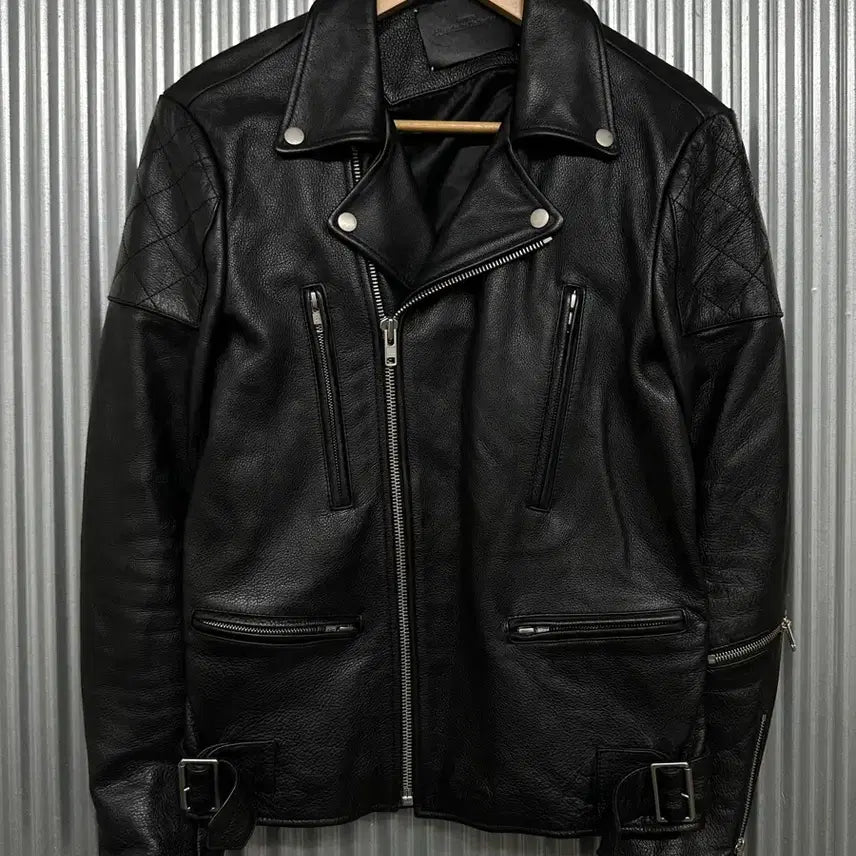 [BUNJANG] Vivastudio Leather Rider Jacket (Black) / [M] 비바스튜디오(Vivastudio) 가죽 라이더 자켓