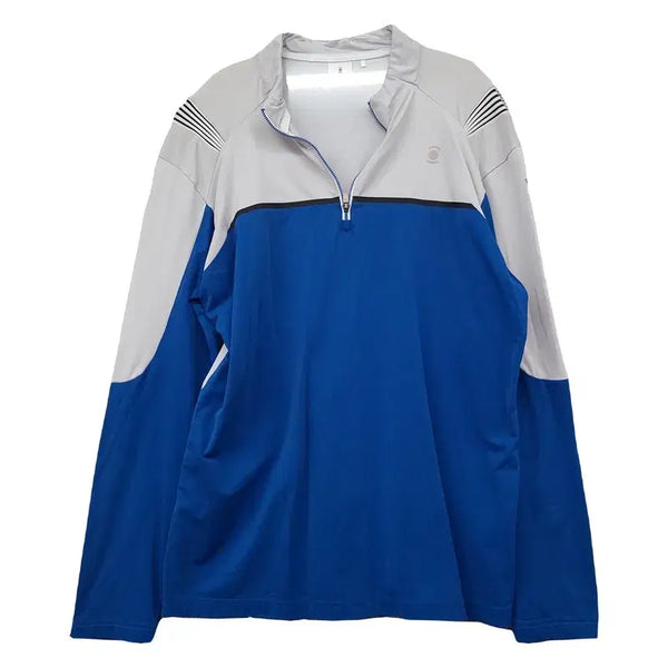 [BUNJANG] W.Angle Blue Golf Functional Long Sleeve T-Shirt 105 / 와이드앵글 블루 골프 기능성 긴팔티 105