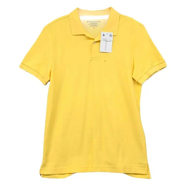 [BUNJANG] Giordano Yellow Short Sleeve Polo T-shirt S / [새상품]지오다노 옐로우 반팔 카라티 S