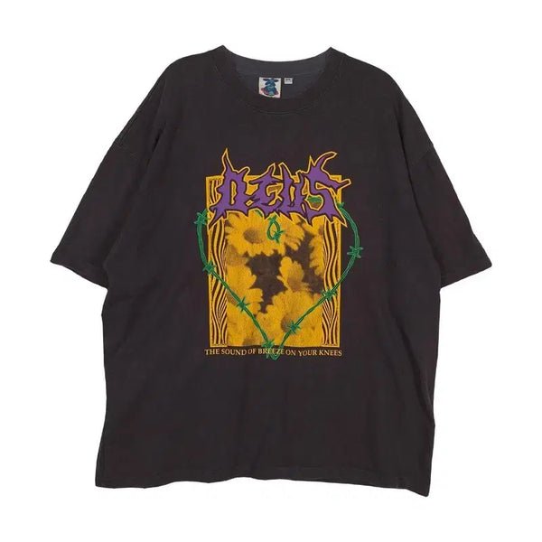 [BUNJANG] Deus Ex Machina Sunflower Graphic T-Shirt XL / 데우스 엑스 마키나 선플라워 그래픽 반팔티 XL