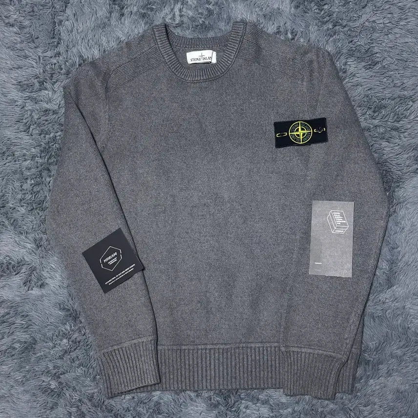 [BUNJANG] Stone Island Department Store Knit Grey M / [백화점판/M]스톤아일랜드 니트 그레이