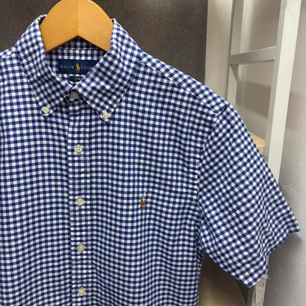[BUNJANG] Polo Ralph Lauren Checked Short Sleeve Shirt / 폴로 랄프로렌 체크 반팔 셔츠 남방
