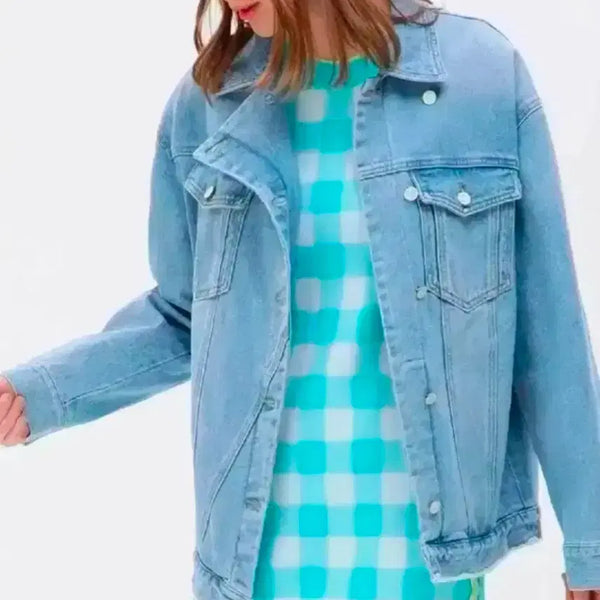 [BUNJANG] SJYP 20'SS Asymmetrical Denim Jacket XS / SJYP 20'SS 언발란스 데님자켓 XS사이즈