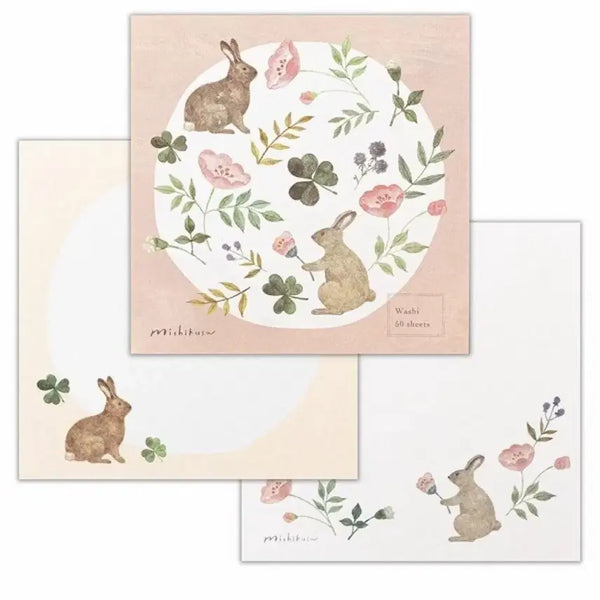 [BUNJANG] Japanese Rabbit Illustration Memo Pad / 일본 토끼 일러스트 메모지
