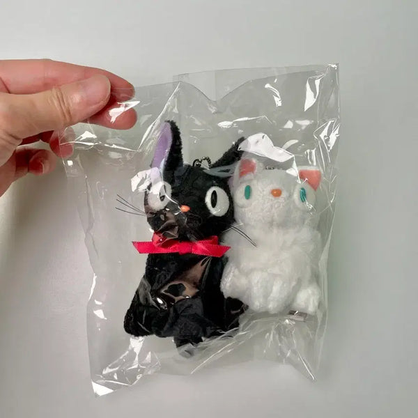 [BUNJANG] Studio Ghibli Kiki's Delivery Service Jiji & Lily Mascot Keychain (Sitting) / 지브리 마녀배달부 키키 지지 & 릴리 마스코트 키링 (앉음)