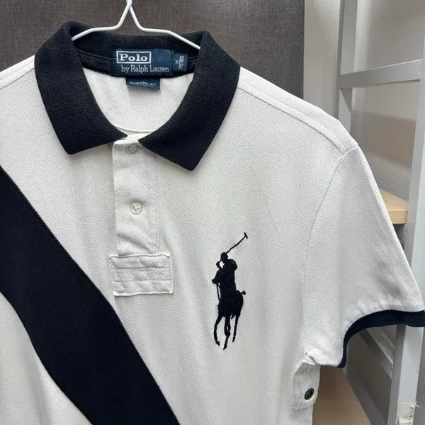 [BUNJANG] Polo Ralph Lauren Big Pony Short Sleeve Polo Shirt White / 폴로 랄프로렌 빅포니 반팔 카라티 흰색