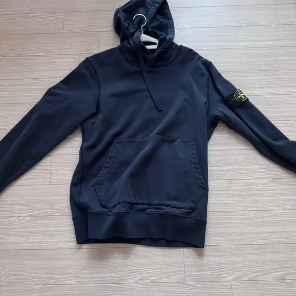 [BUNJANG] Stone Island Hooded Sweatshirt Navy / 스톤아일랜드 후드티 네이비