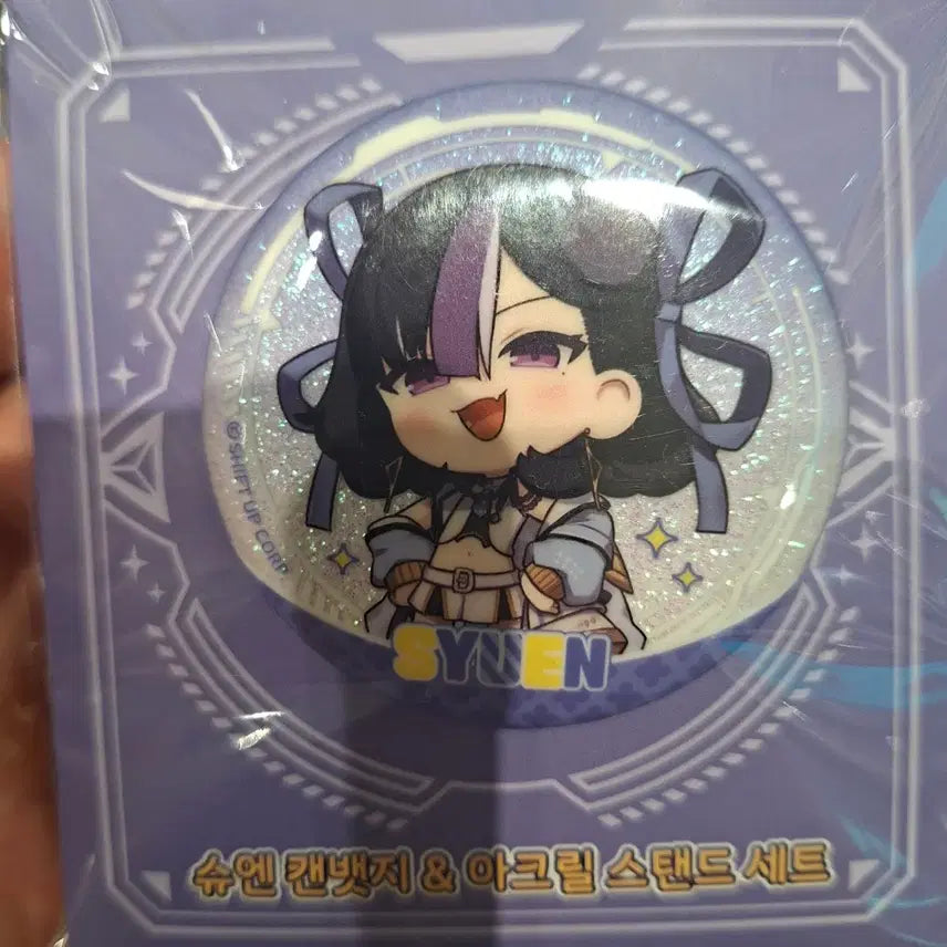 [BUNJANG] Goddess of Victory: Nikke Shuen Hologram Can Badge & Acrylic Stand / 승리의여신 : 니케 슈엔 홀로그램 캔뱃지 & 캔뱃지 아크릴 스탠드