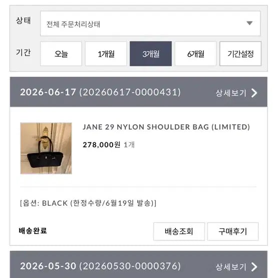 [BUNJANG] Theureum Bag Jane Bag 27 Black / 더름가방 제인백27