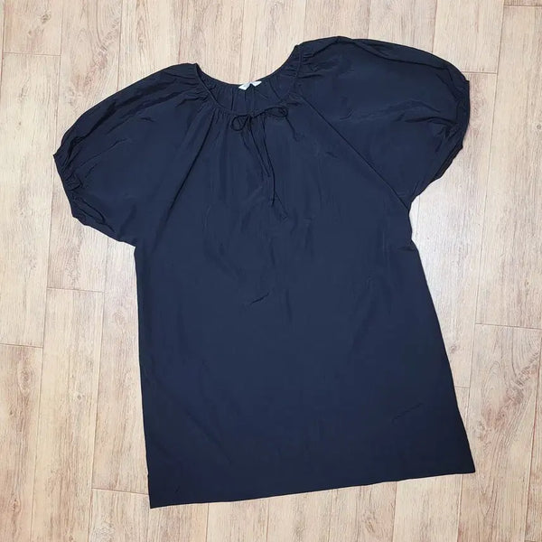[BUNJANG] NO MATTER Seersucker Puff Sleeve Ribbon Dress - Free Size / 노메럴(NO MATTER) 바스락 원피스 프리사이즈