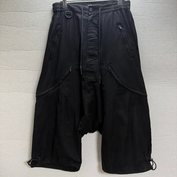 [BUNJANG] Y-3 Yohji Yamamoto Adidas Drop Crotch Tactical Shorts Black / Y-3 Yohji Yamamoto 아디다스 드롭 크로치 택티컬 쇼츠