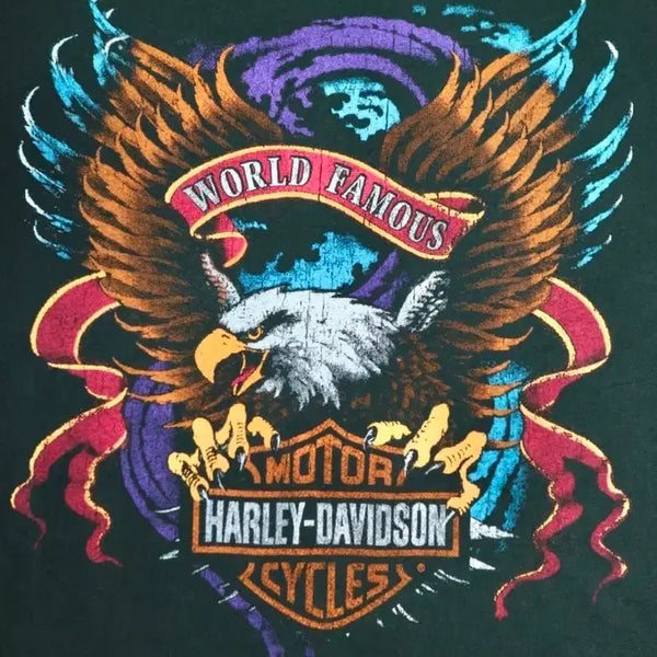 [BUNJANG] Harley Davidson 00's Eagle Graphic T-Shirt / Harley Davidson 할리데이비슨 00's 이글 그래픽 티셔츠