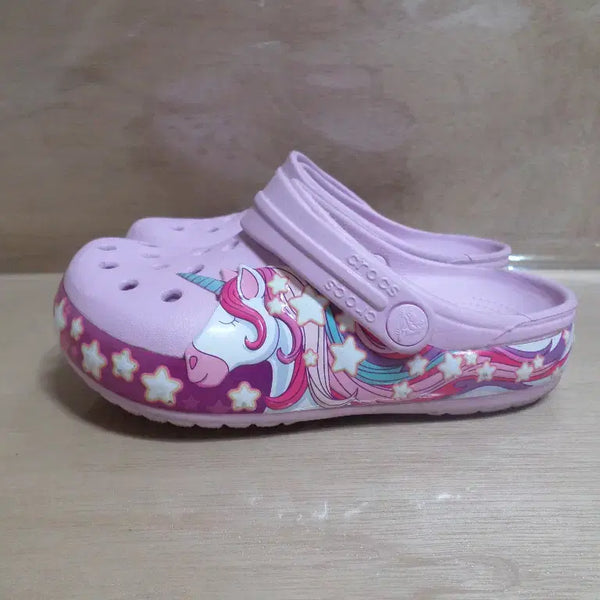 [BUNJANG] Crocs Pink Kids Sandals / 후루룩구제2 200 크록스 핑크 키즈 아동화 샌들 260712