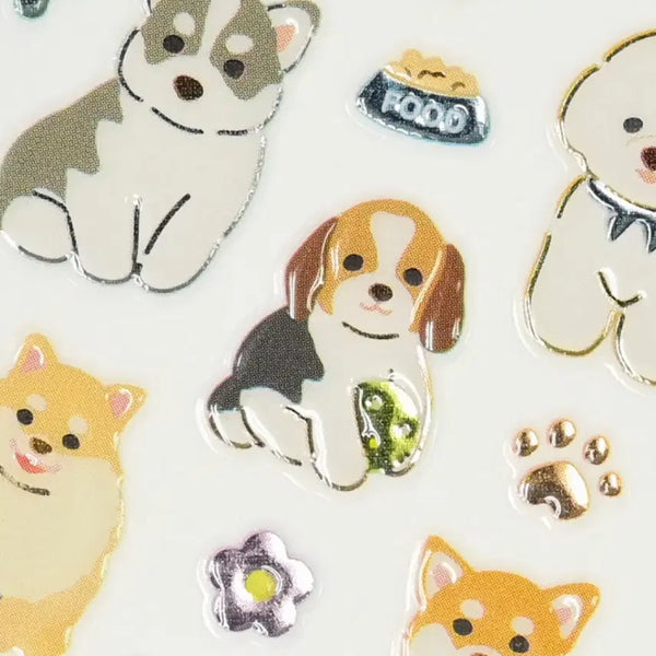 [BUNJANG] Japanese Aesthetic Dog Stickers / 일본 감성 강아지 스티커