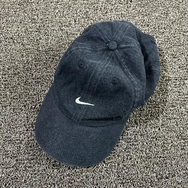 [BUNJANG] Nike Swoosh Black Denim Ball Cap / 나이키 스우시 흑청 볼캡