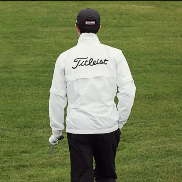 [BUNJANG] Titleist White Windbreaker Jacket (Size 95-100) / 타이틀리스트 화이트 바람막이 자켓 95~100 가슴단면 52