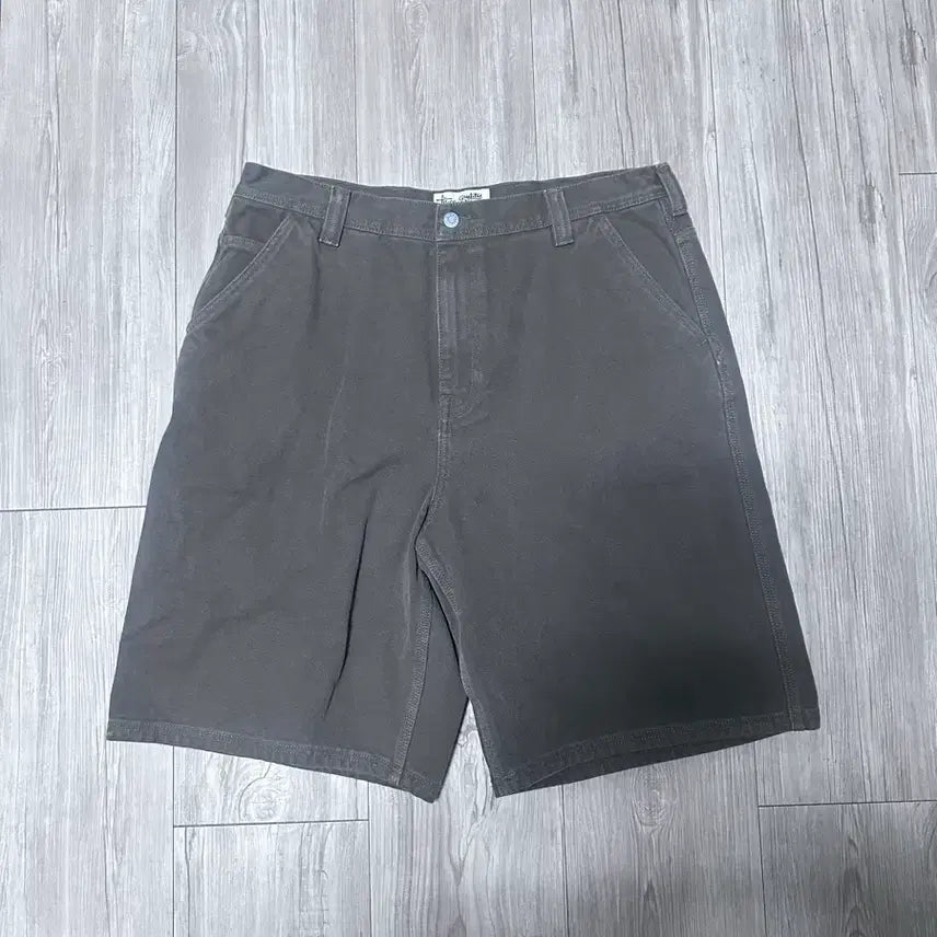 [BUNJANG] Stussy Washed Canvas Work Shorts Brown / 스투시 워시드 캔버스 워크 쇼츠 브라운 36