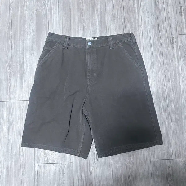 [BUNJANG] Stussy Washed Canvas Work Shorts Brown / 스투시 워시드 캔버스 워크 쇼츠 브라운 36