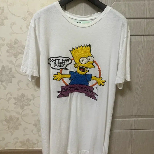 [BUNJANG] Off-White 19SS Simpsons T-Shirt / 오프화이트 19ss 심슨 반팔