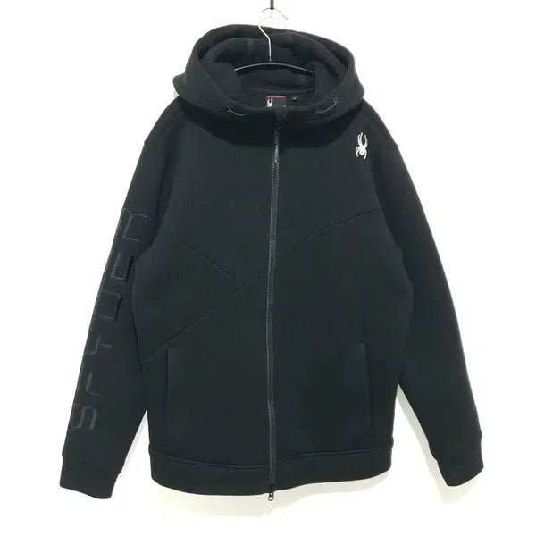 [BUNJANG] Spider Fleece Knit Zip-Up Hoodie L / 스파이더 기모 플리스 니트 후드 집업 L_W0702