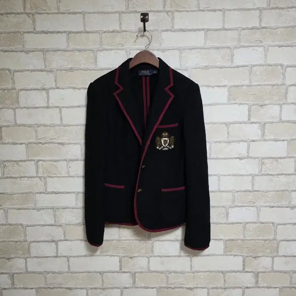 [BUNJANG] Polo Ralph Lauren Women's Crest Gold Button Blazer Jacket / 폴로 랄프로렌 와펜 금장 블레이저 자켓