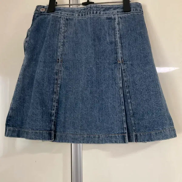 [BUNJANG] WITHBLOOM Blue Denim Mini Skirt / WITHBLOOM 청 데님 스커트