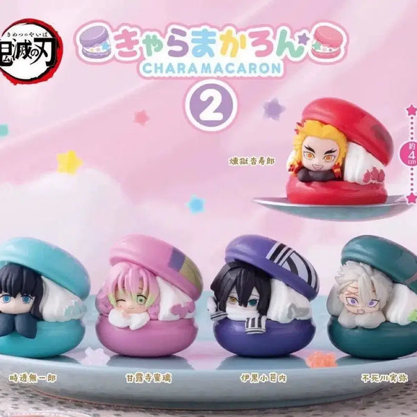 [BUNJANG] Demon Slayer Macaron Figure Gacha Bundle Set (Sealed) / [가챠] 귀멸의칼날 마카롱 피규어 가챠 미개봉 일괄 정리