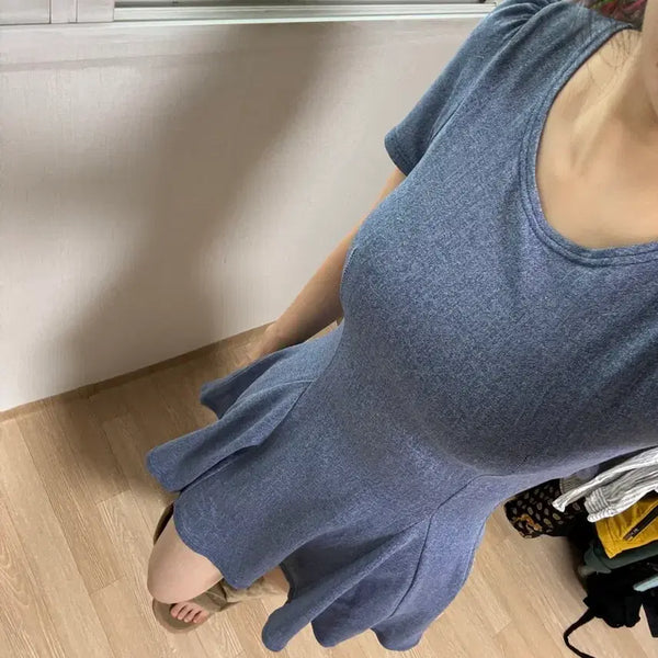 [BUNJANG] Soft Mini Dress / 미니 쫀쫀 원피스