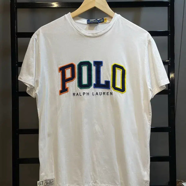 [BUNJANG] Polo Ralph Lauren Big Logo Classic Fit White T-Shirt / [S] 폴로 랄프로렌 빅 로고 화이트 티셔츠
